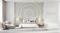 Minimalist Dot Ripple Pattern Wall Mural