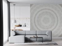 Minimalist Dot Ripple Pattern Wall Mural