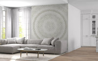 Minimalist Dot Ripple Pattern Wall Mural