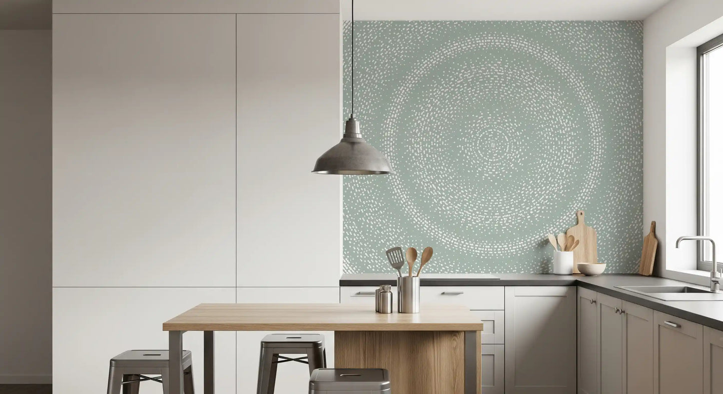 Minimalist Dot Radiance Wall Mural