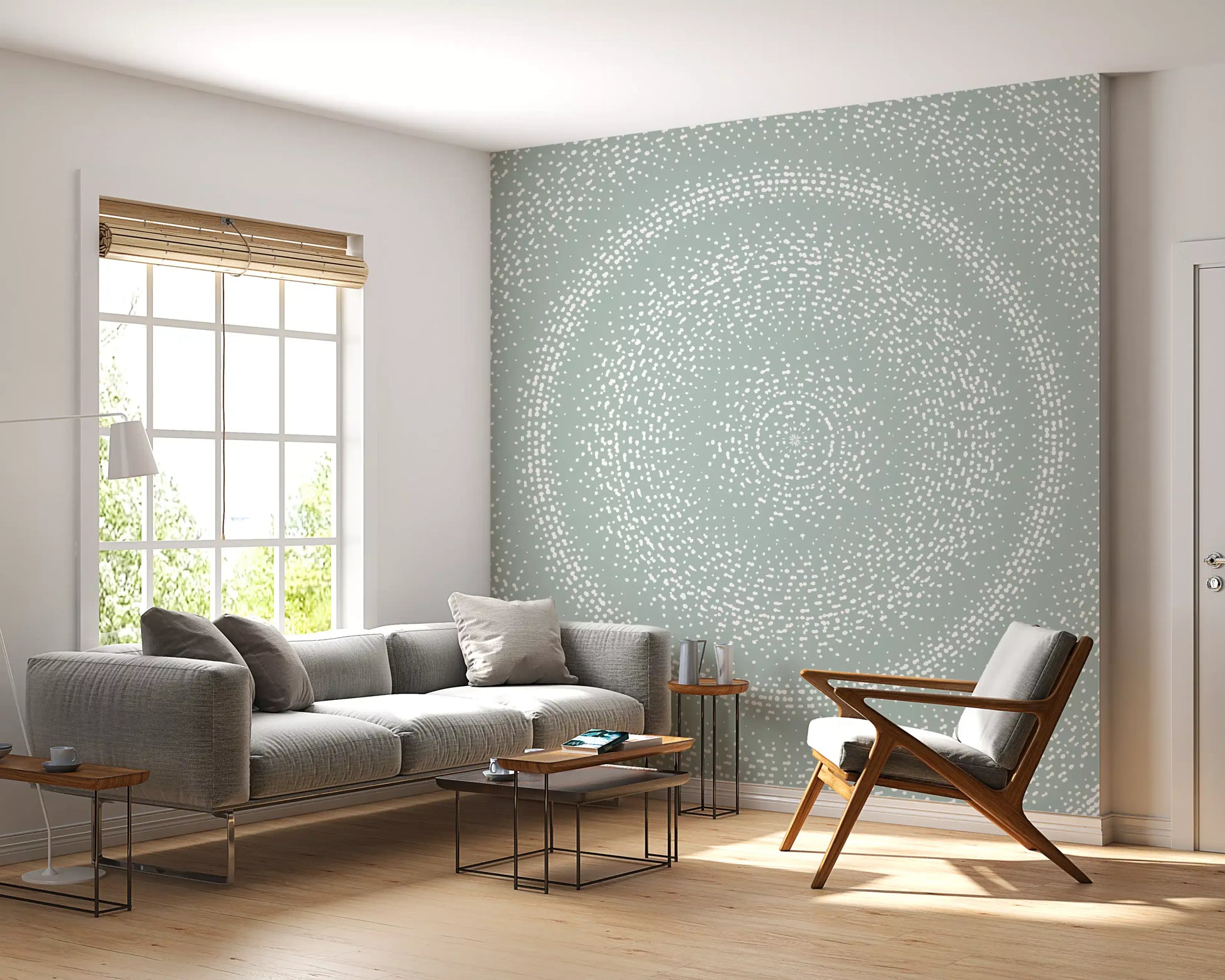 Minimalist Dot Radiance Wall Mural