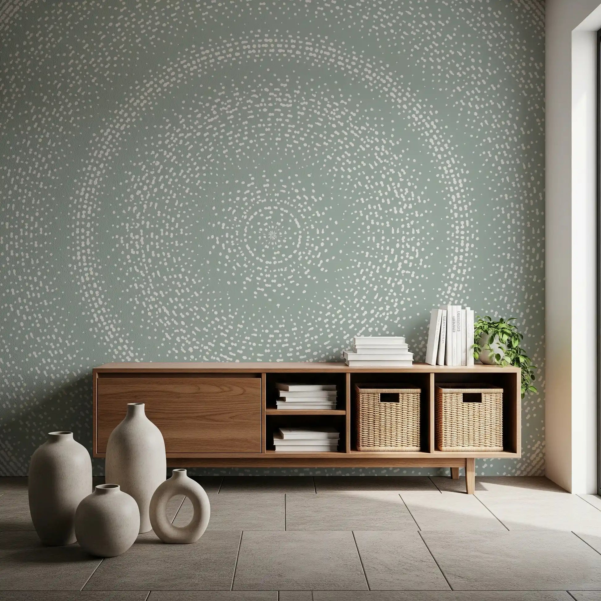 Minimalist Dot Radiance Wall Mural