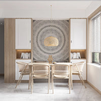 Celestial Dotted Drip Circle Wall Mural
