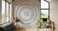 Celestial Dotted Drip Circle Wall Mural