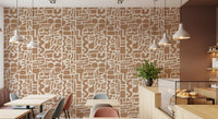 Abstract Earth Toned Shapes Wallpaper⁠