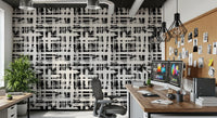 Monochrome Crosshatch Texture Wallpaper⁠