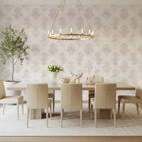 Minimalist Grey Brushed Damask Wallpaper⁠