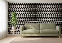 Abstract Interlocking Diamond Motif Wallpaper⁠