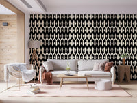 Abstract Interlocking Diamond Motif Wallpaper⁠