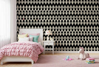 Abstract Interlocking Diamond Motif Wallpaper⁠