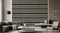 Abstract Interlocking Diamond Motif Wallpaper⁠