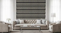 Abstract Interlocking Diamond Motif Wallpaper⁠