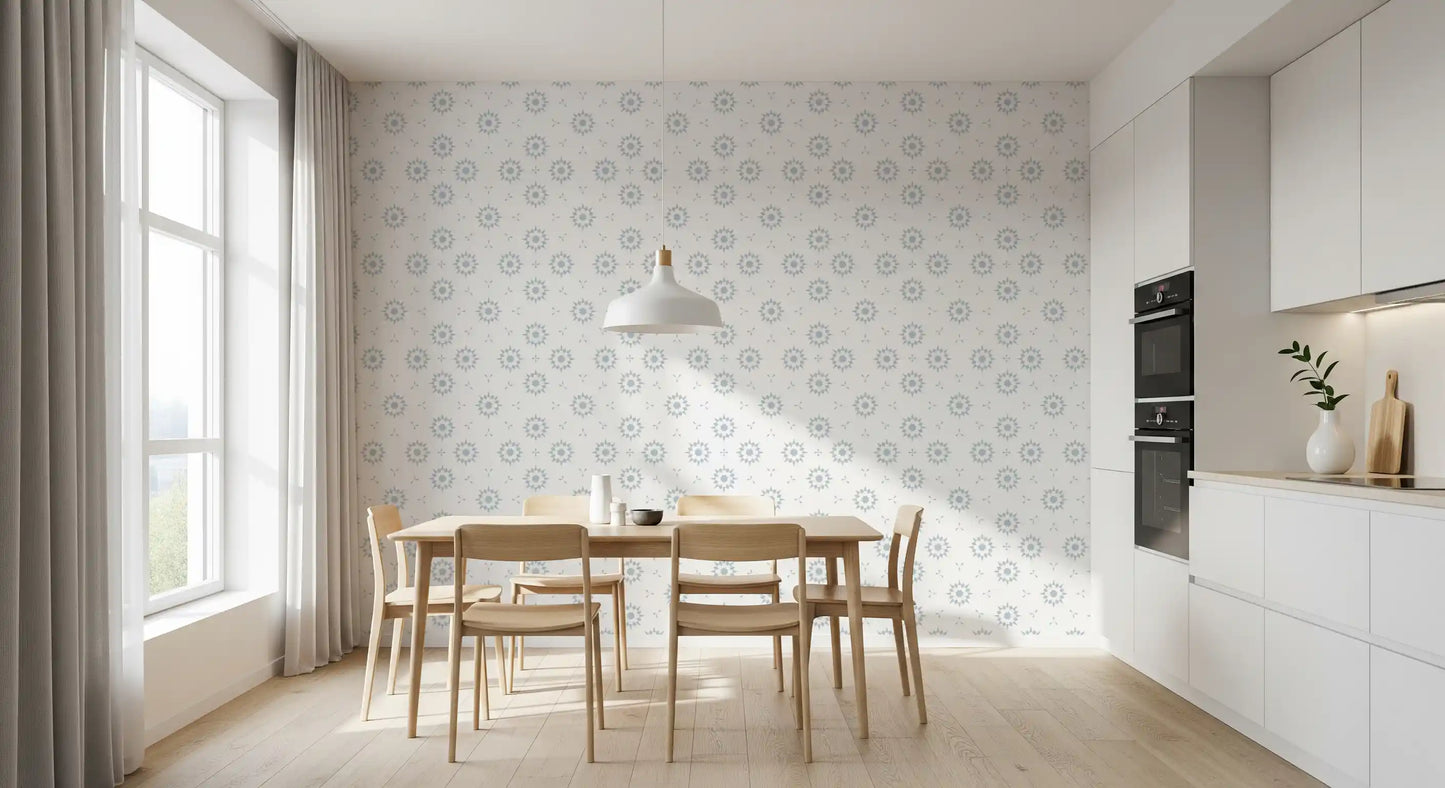 Nordic Starburst Grid Wallpaper⁠