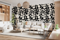 Interlocking Monochrome Circles Wallpaper⁠