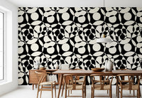Interlocking Monochrome Circles Wallpaper⁠