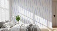 Flowing Vertical Blue Hues Wallpaper⁠
