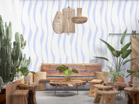 Flowing Vertical Blue Hues Wallpaper⁠