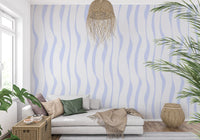 Flowing Vertical Blue Hues Wallpaper⁠
