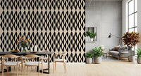 Monochrome Geometric Diamonds Wallpaper⁠