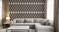 Monochrome Geometric Diamonds Wallpaper⁠