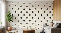 Minimalist Black and White Geometric Diamond Grid Wallpaper⁠