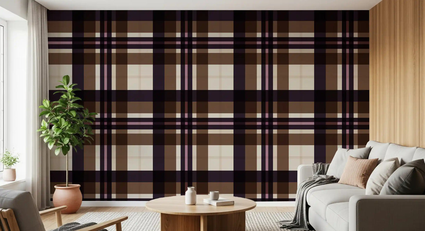Classic Tartan Plaid Print Wallpaper⁠