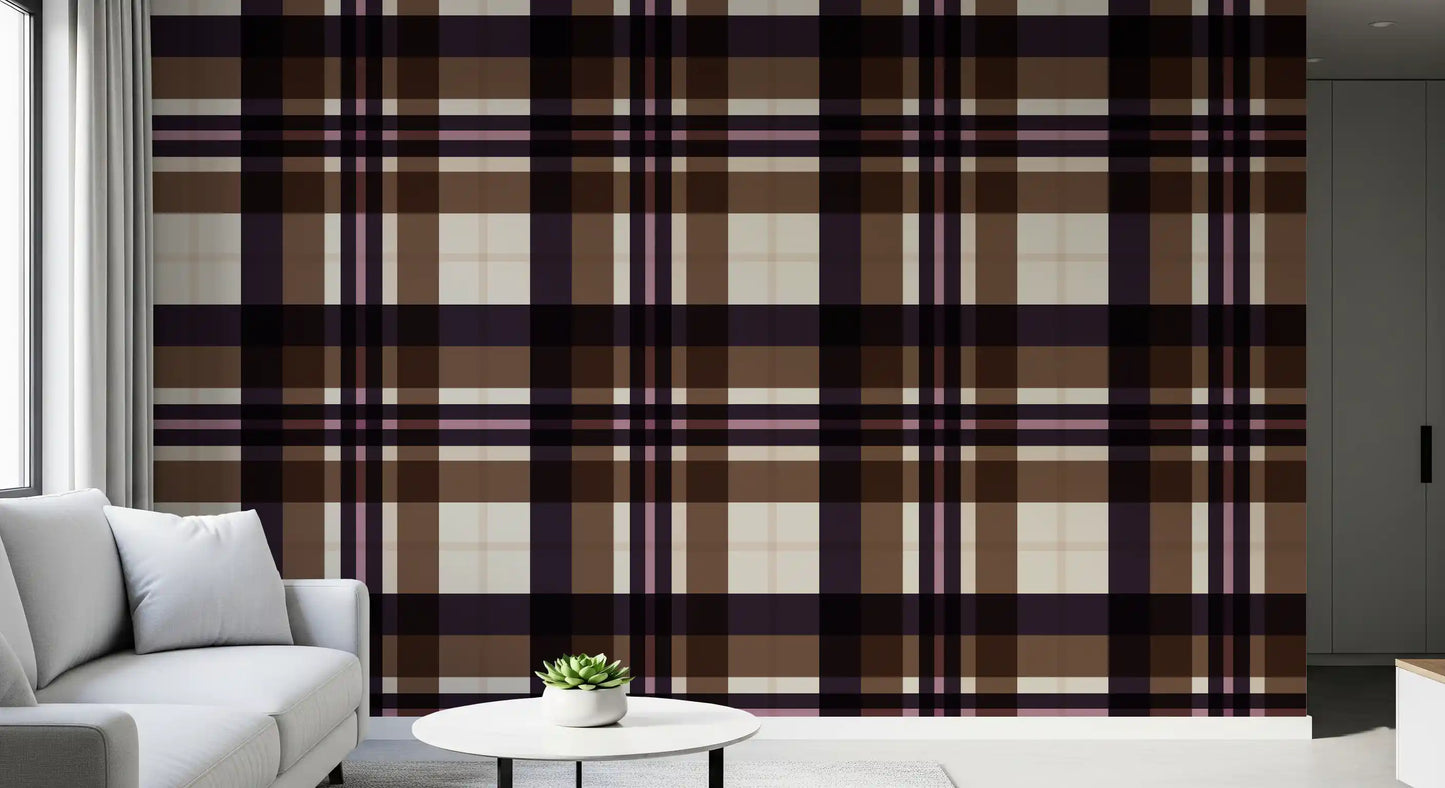 Classic Tartan Plaid Print Wallpaper⁠