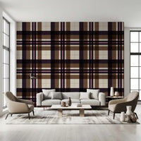 Classic Tartan Plaid Print Wallpaper⁠