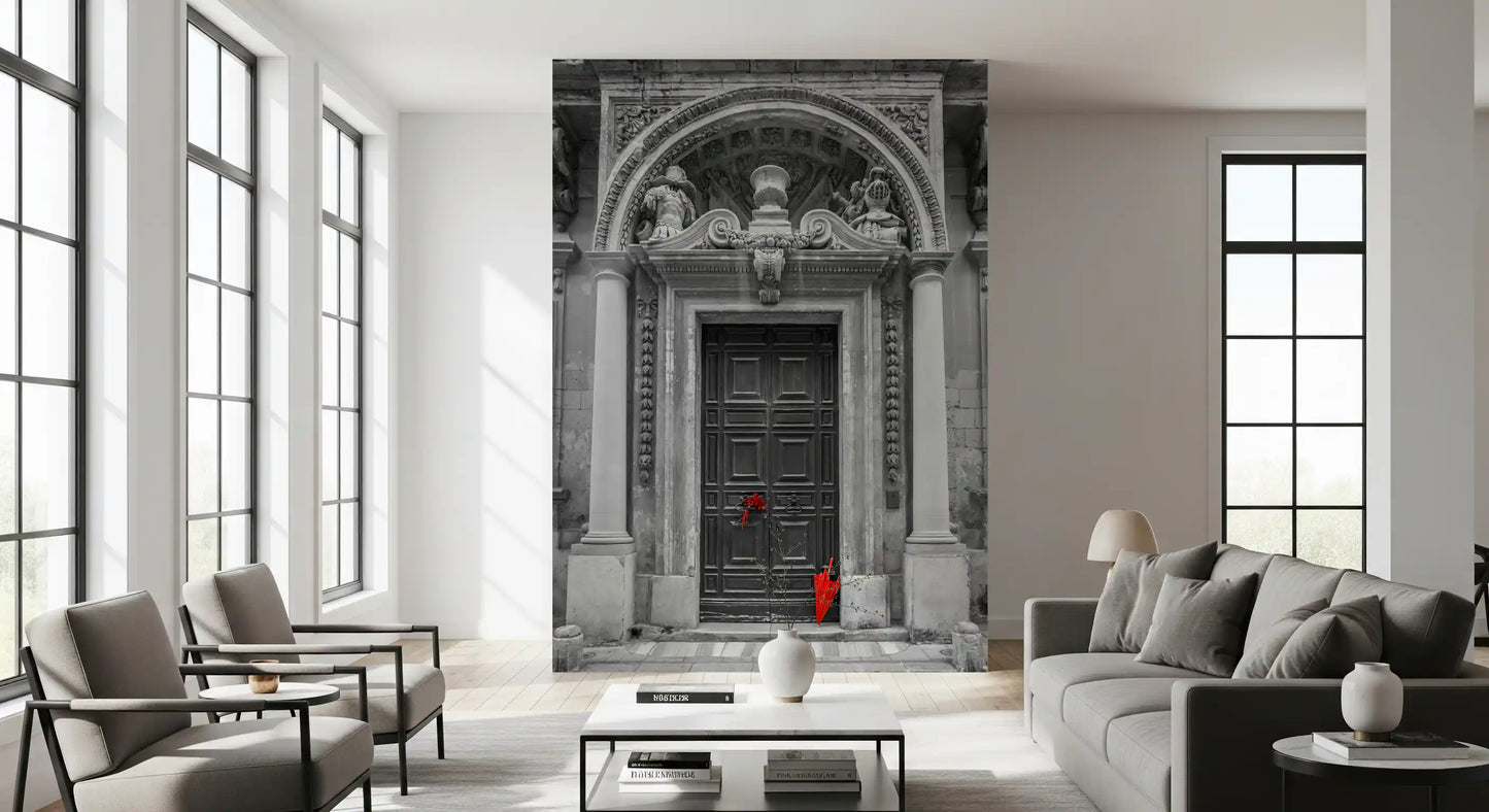 Baroque Stone Entryway Wall Mural