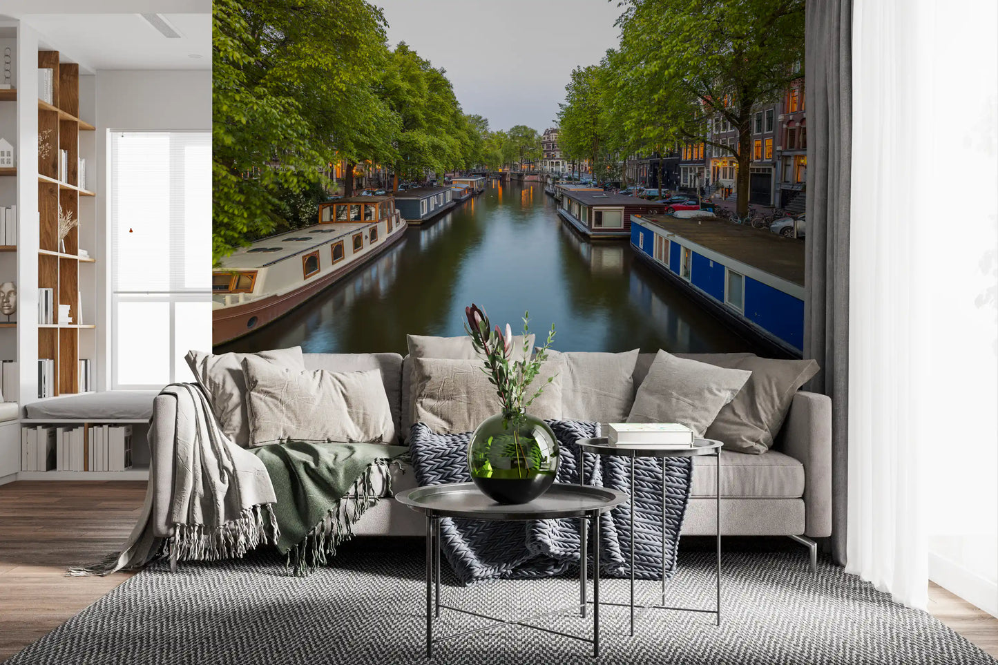 Amsterdam Riverside Reflection Wall Mural