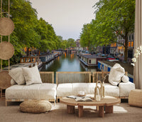 Amsterdam Riverside Reflection Wall Mural