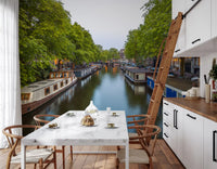 Amsterdam Riverside Reflection Wall Mural