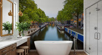 Amsterdam Riverside Reflection Wall Mural