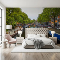 Amsterdam Riverside Reflection Wall Mural