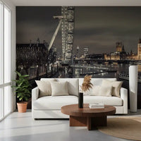 Thames Twilight Cityscape Wall Mural