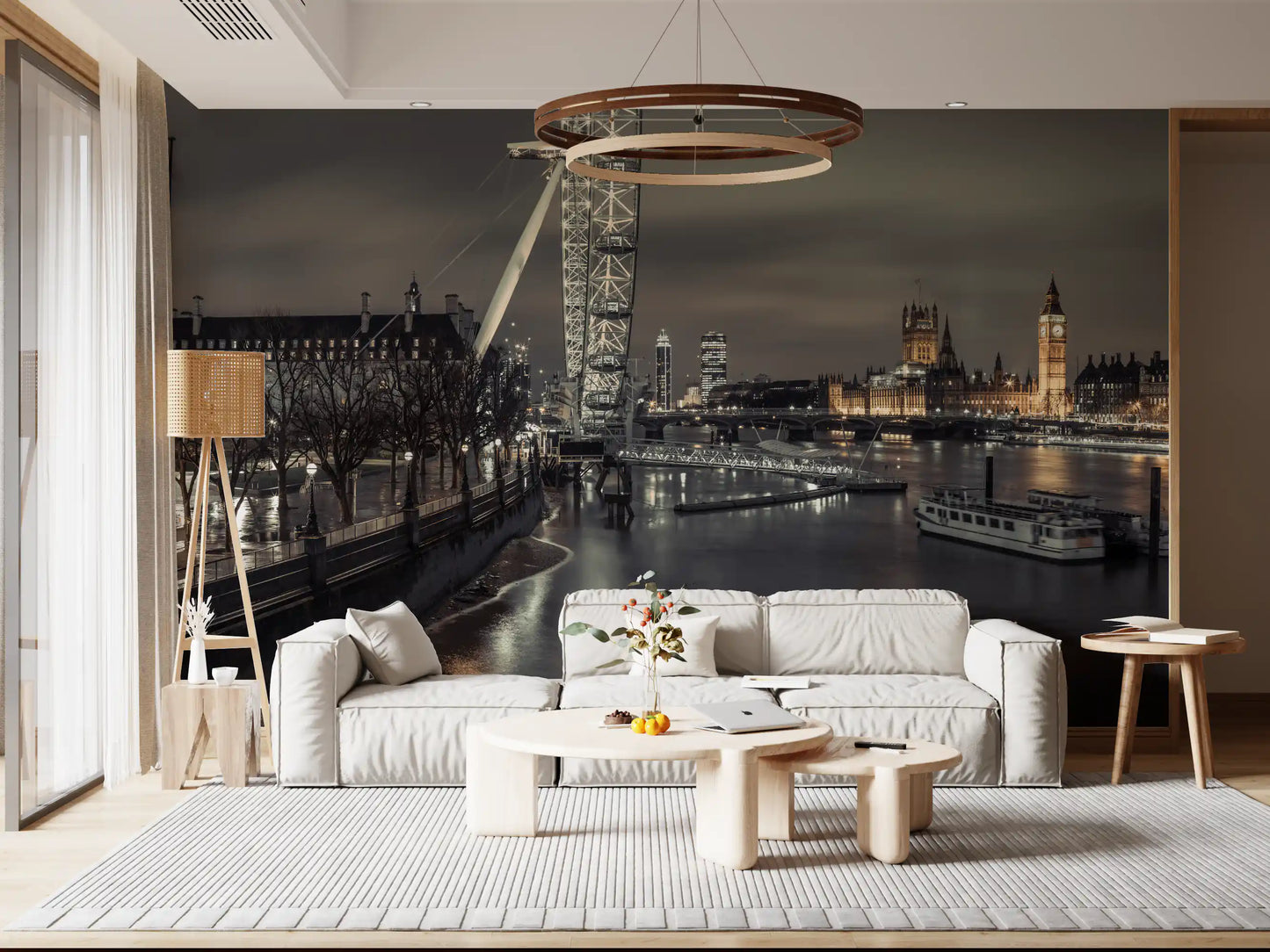 Thames Twilight Cityscape Wall Mural
