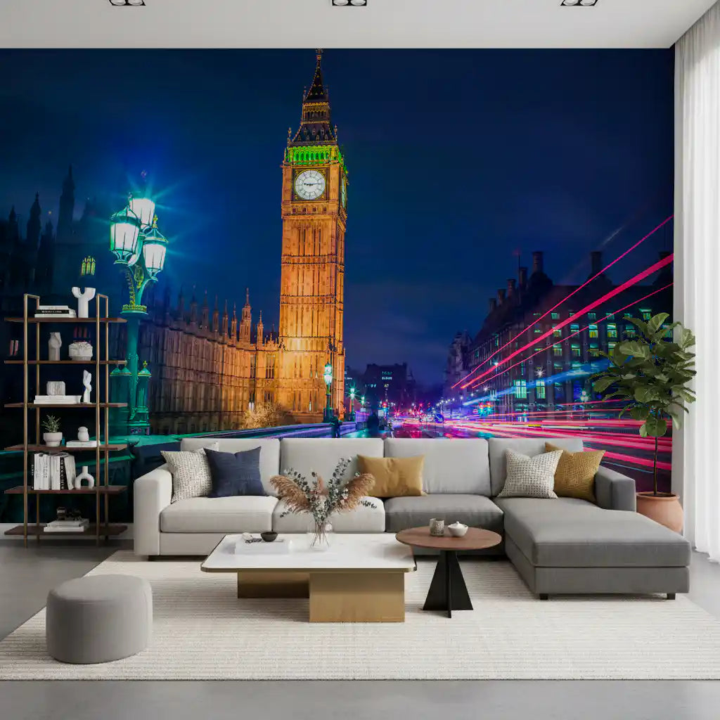 London Metropolitan Glow Wall Mural
