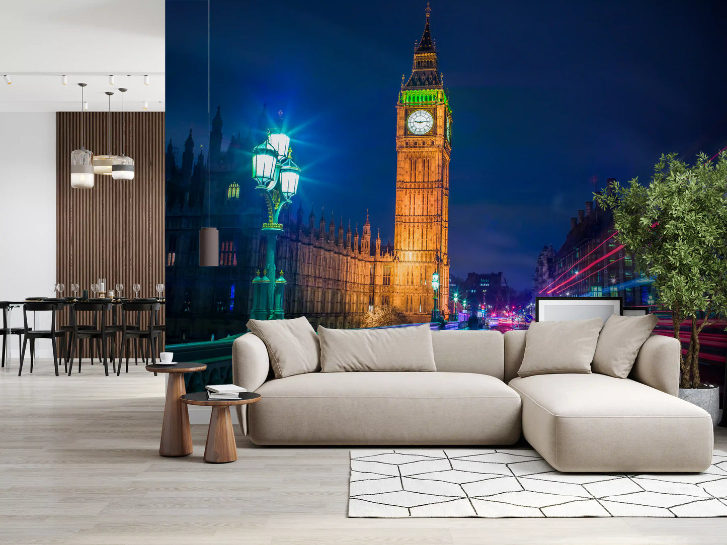London Metropolitan Glow Wall Mural