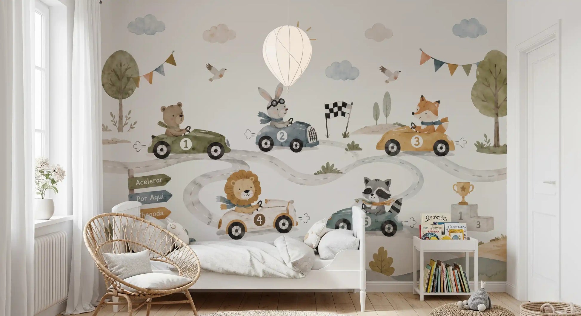 Animal Race Adventure Wall Mural