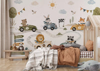 Animal Race Adventure Wall Mural