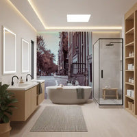 Quiet City Cobblestone Lane Wall Mural