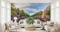 Historic Dutch Townhouse Canal Wall Mural