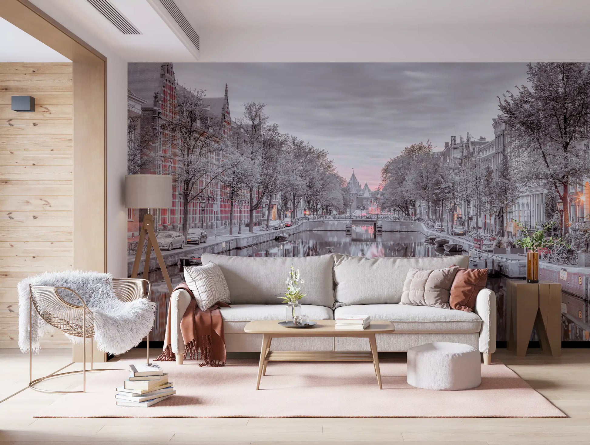 Twilight Reflections on Historic Waterways Wall Mural