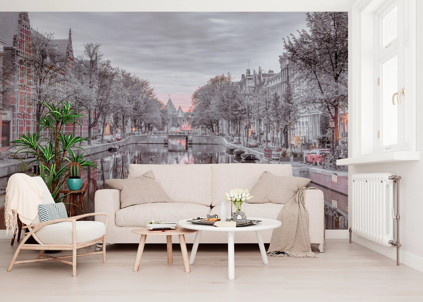 Twilight Reflections on Historic Waterways Wall Mural