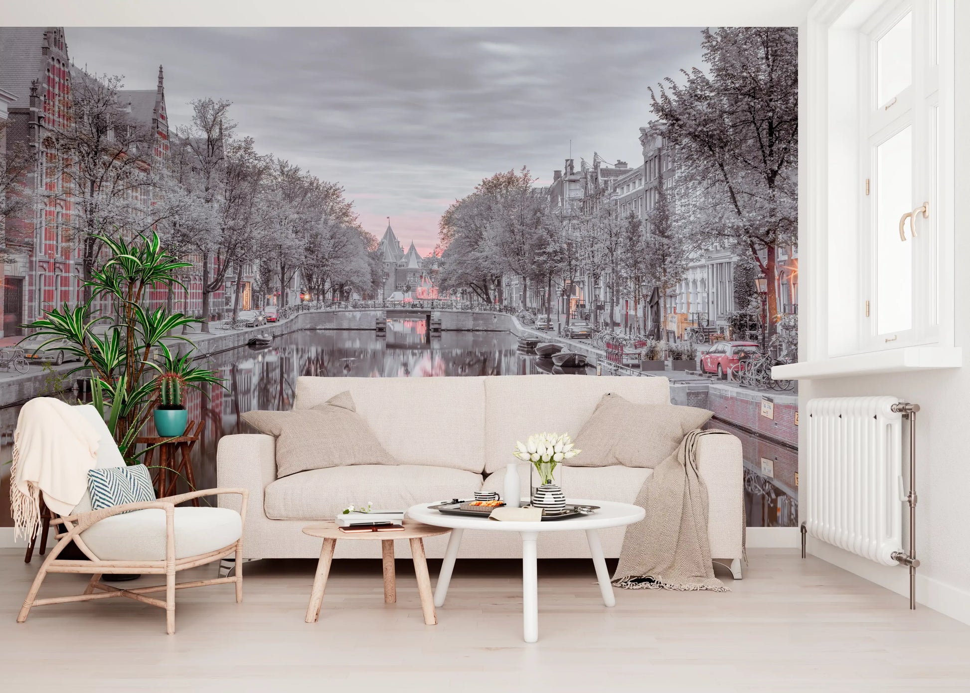 Twilight Reflections on Historic Waterways Wall Mural