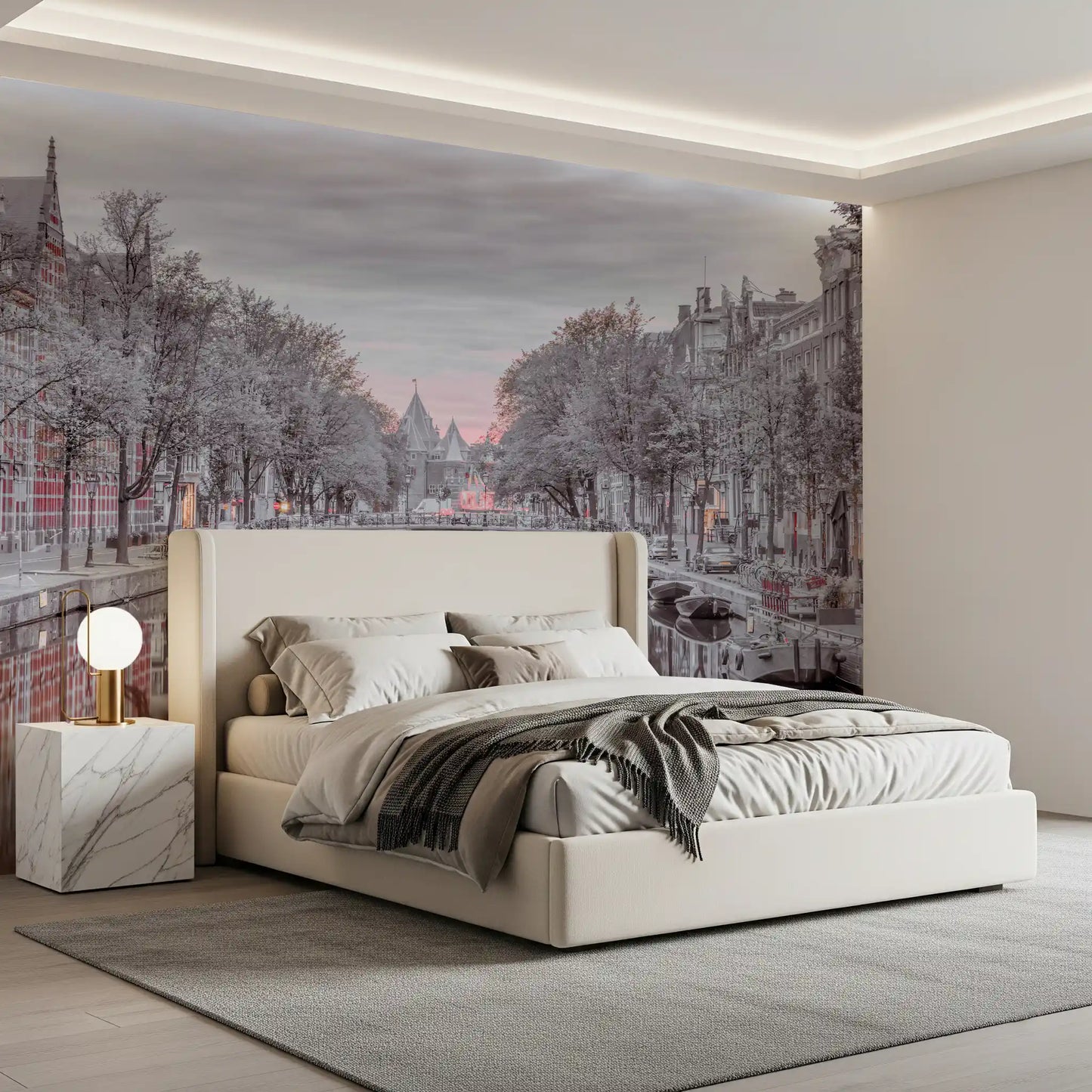 Twilight Reflections on Historic Waterways Wall Mural