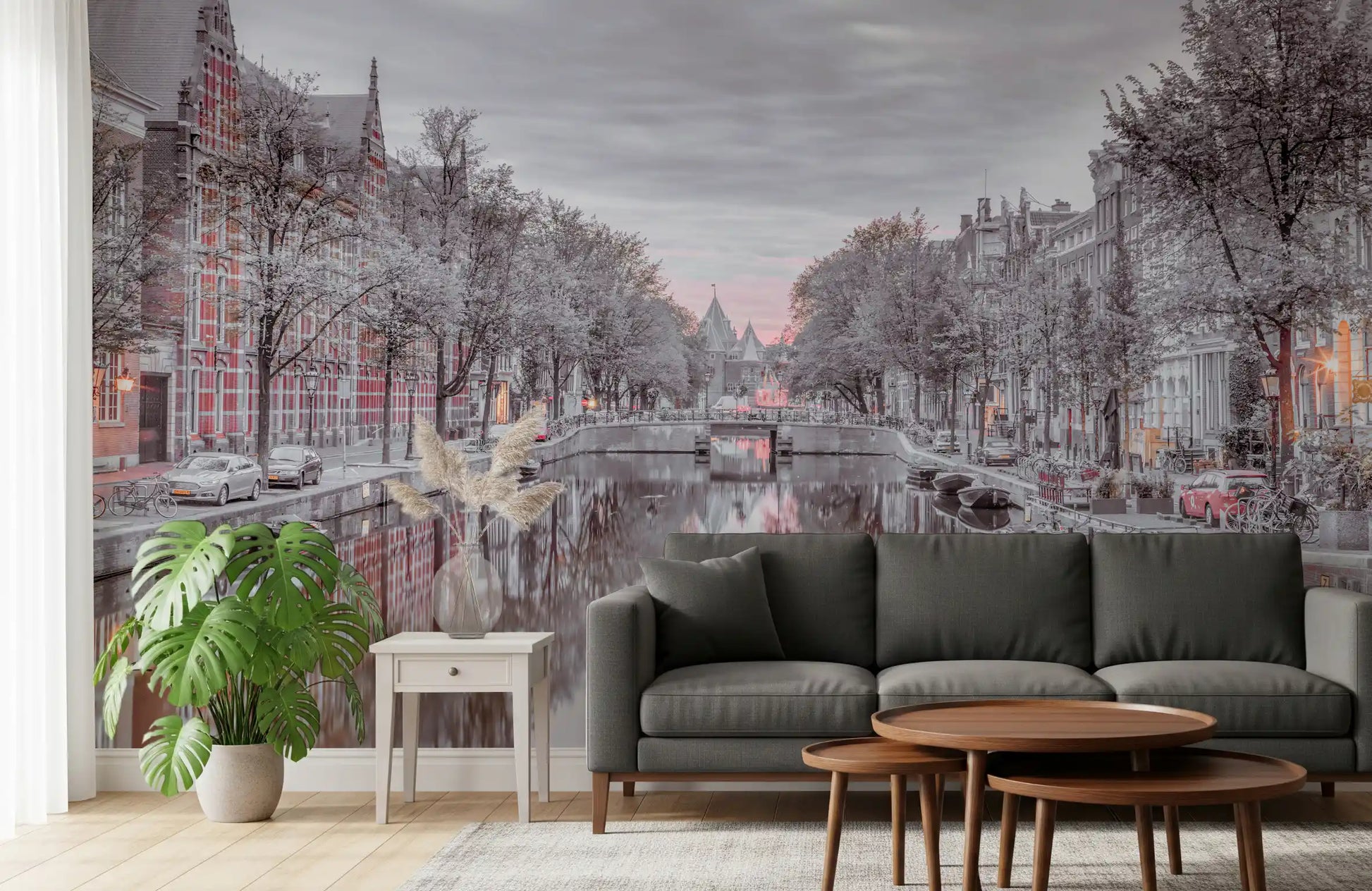 Twilight Reflections on Historic Waterways Wall Mural