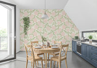 Blush Bloom Botanical Sketch Wallpaper⁠