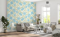 Blue Hydrangea Watercolor Bloom Wallpaper⁠