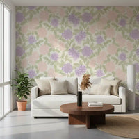 Soft Watercolor Hydrangea Garden Wallpaper⁠